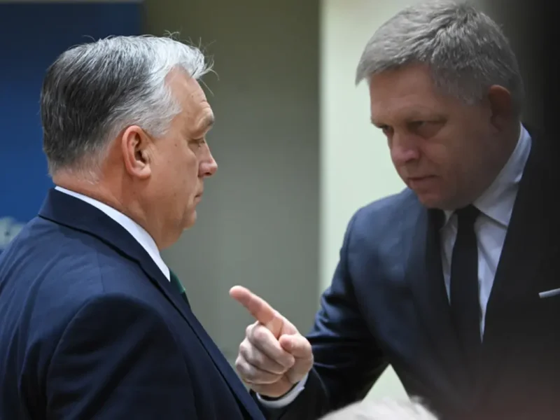 PMs Viktor Orbán and Robert Fico, European Council, February 2024. ©EU.