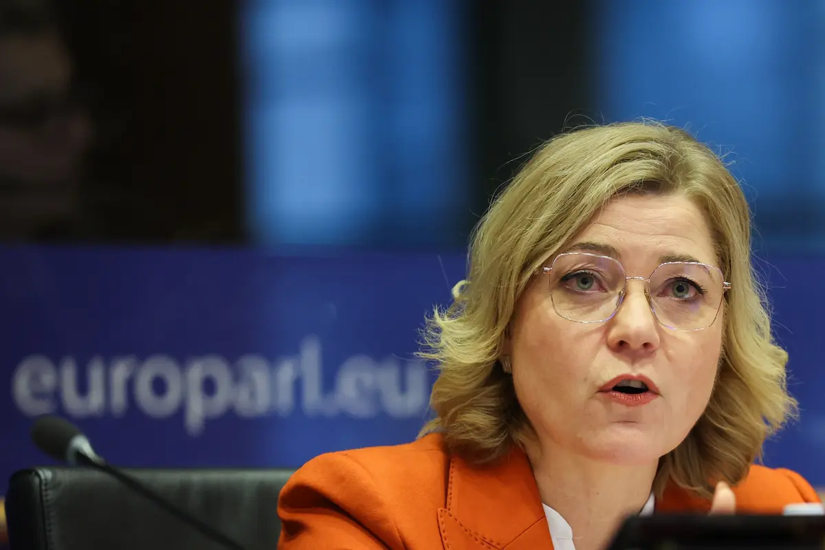 Henna Virkkunen, European Commission Executive Vice-President for Tech Sovereignty, Security and Democracy in the European Parliament.